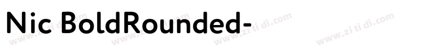 Nic BoldRounded字体转换